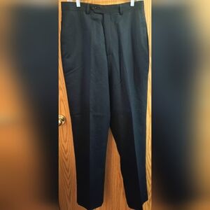 Jos A. Bank Executive Collection Men’s Black Pleated Dress Pants Size 32 X 33